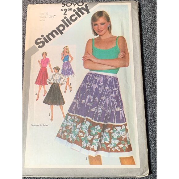 Simplicity Misses Skirt Sewing Pattern sz 12 5090 - uncut - Picture 4 of 4